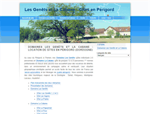 Tablet Screenshot of gites-les-genets.com